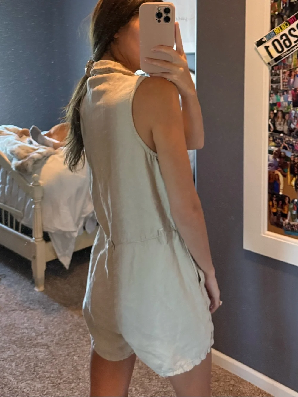 Light Beige Zip-Front Jacket - Picture 4 of 7